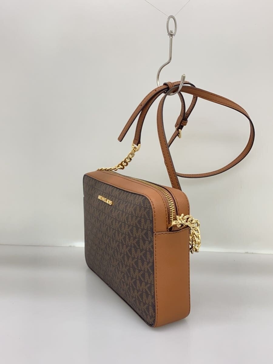 MICHAEL KORS Shoulder Bag Leather BRW All-Over Print PA-2102 thumbnail 2