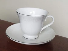 Wedgwood St. Moritz Footed Tea Cup and Saucer Set FIne Bone China