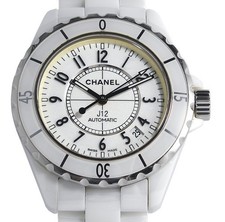 CHANEL J12 H0970 Automatic White Dial Ceramic Bracelet Men's Watch