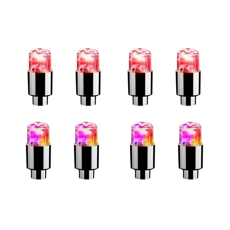 8PCS Car Auto Wheel Tire Tyre Air Valve Stem LED Light Caps Cover Accessories US