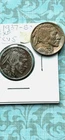 LOT- 1937P "AU+" w/ LUSTER! & 1937 "S" Blk Beauty "XF"w/ clear mm, FULL HORNS