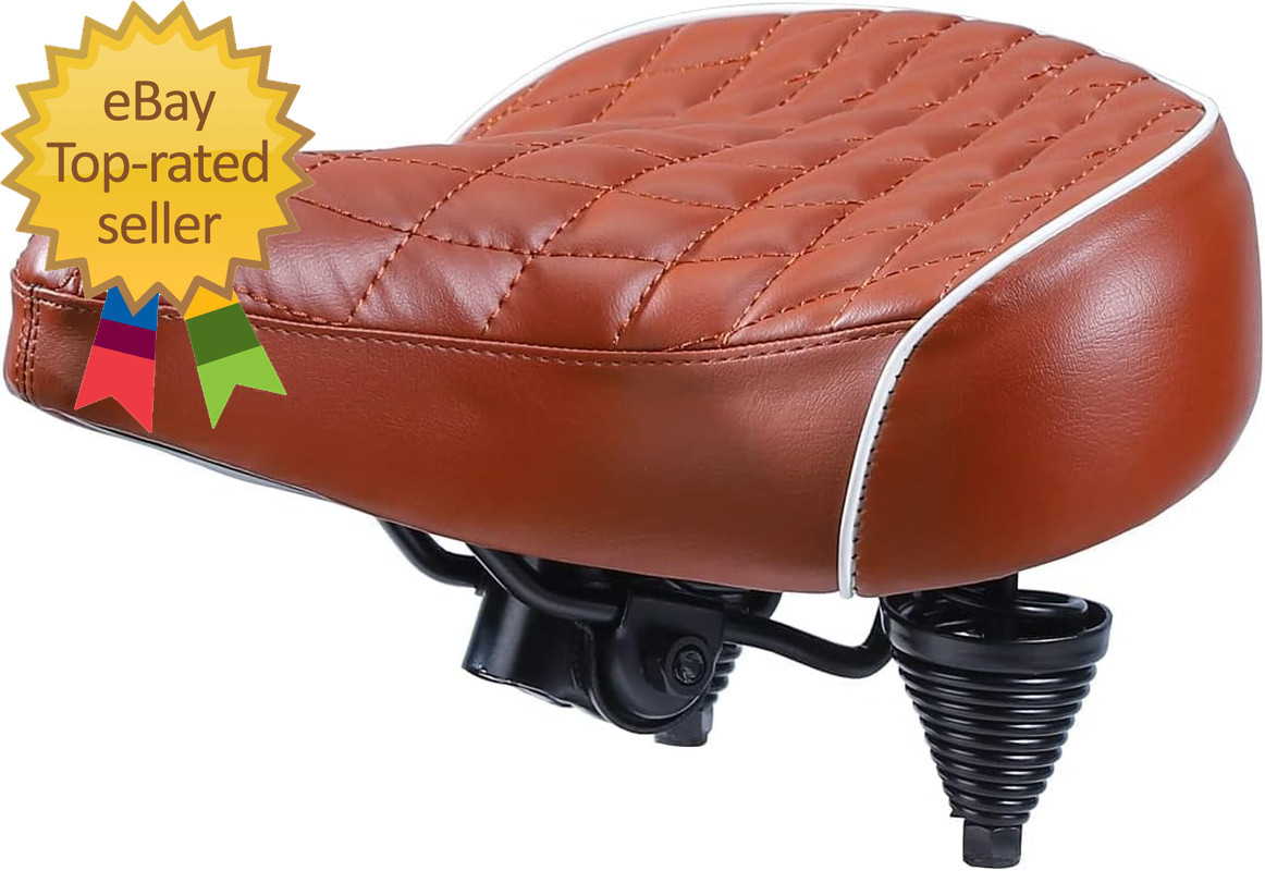 Beach Cruiser Bike Seat Comfortable Extra Wide Suspension Bi