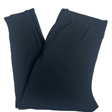 Boohoo NWT Women's Pants Trouser Plus Size 20 Black, Front Pleats, High Rise