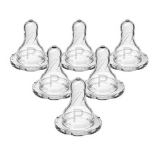 Dr. Brown  S Natural Flow Preemie Flow Narrow Baby Bottle Silicone Nipple, Slowes