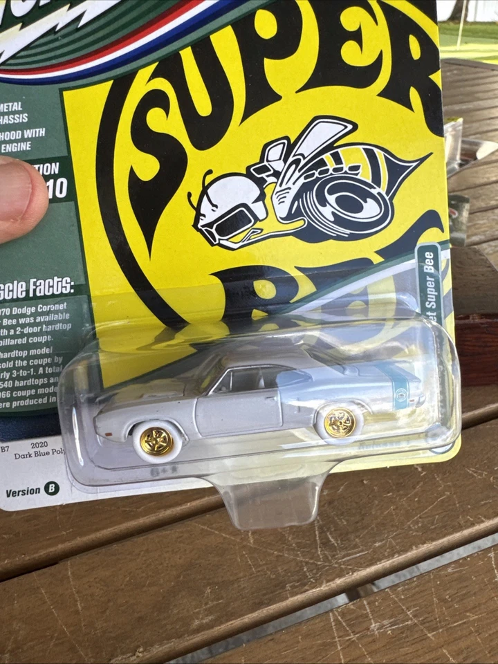 Dodge Coronet Super Bee 1970 Johnny Lightning - casi como nuevo - White Lightning Foto 3 de 4