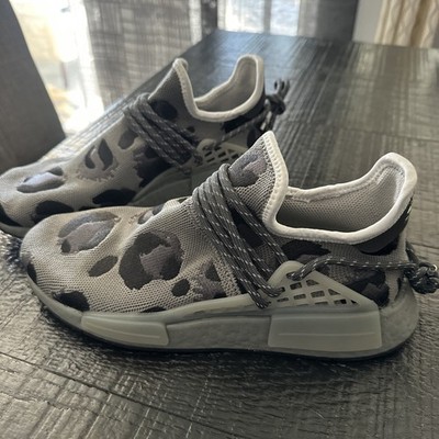 Adidas HU NMD Human Race x Pharrell Animal Print Ash Mens Size 8 New ID1531