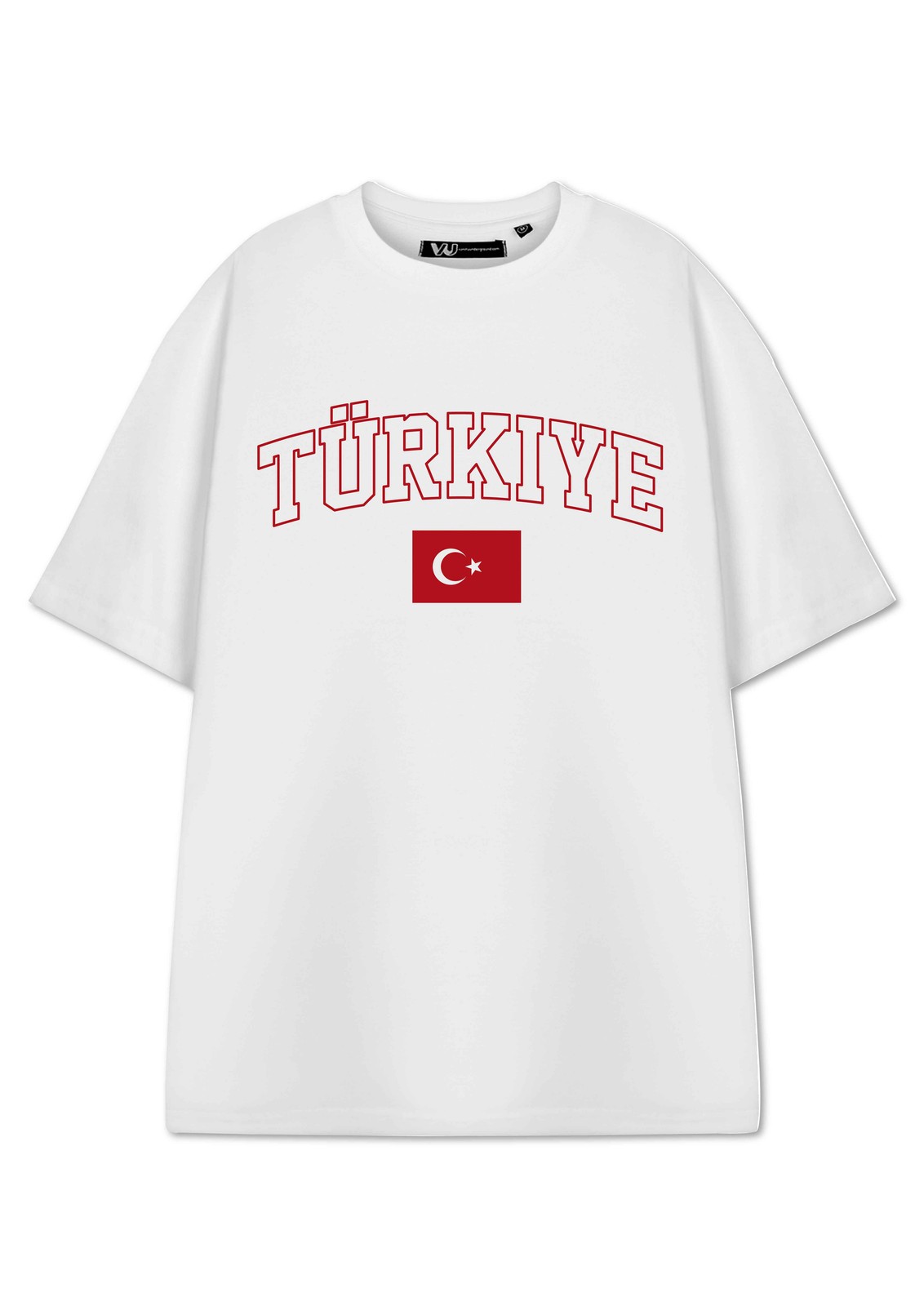 Show Me The Merch Weiß Turkey Kurzärmeliges T-Shirt Unisex Erwachsene