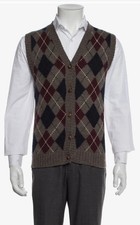 Vintage Ralph Lauren Vest Plaid Wool Hunting Country 80s 90s Size Large