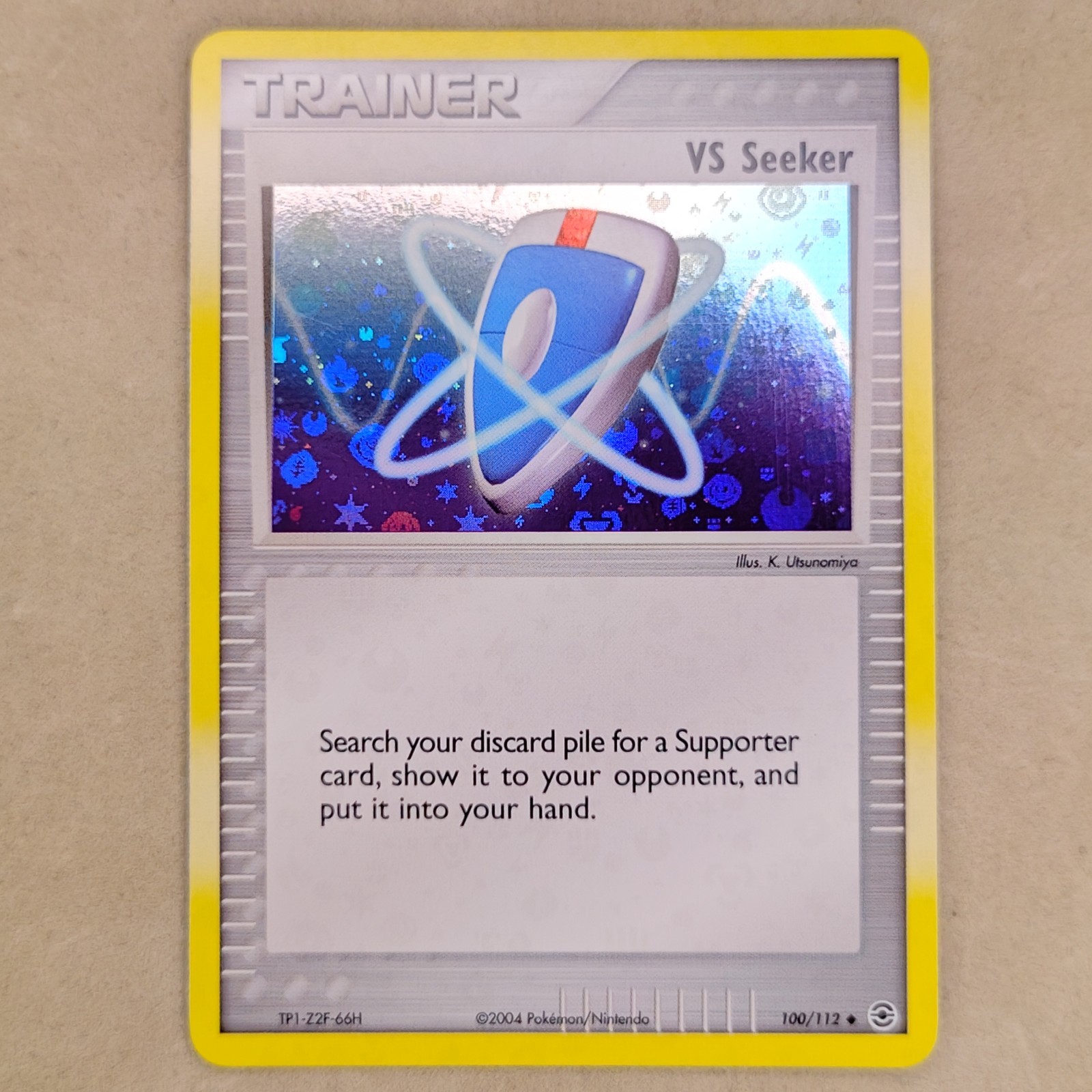NM Near Mint VS Seeker - 100/112 - Pokemon Ex FireRed LeafGreen Reverse Holo