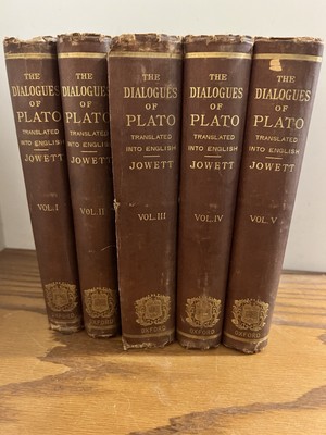MDCCCLXXV 1875 The Dialogues Of Plato Jowett 5 Volume Second Edition English