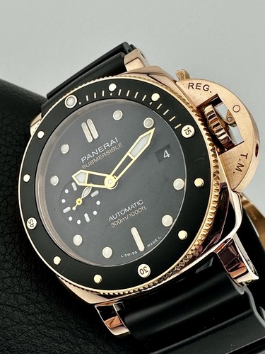 PANERAI LUMINOR SUBMERSIBLE GOLDTECH 3 DAYS PAM 1164 42mm PAM01164 ROSE GOLD