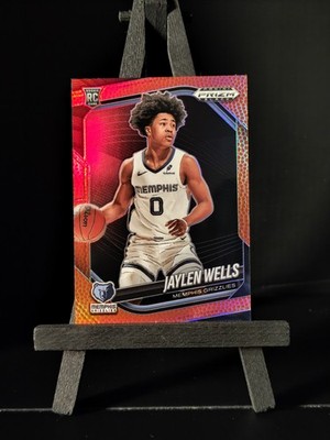 2024-25 Panini Prizm Black Jaylen Wells Pink Pulsar Prizm RC /225 #34 Grizzlies