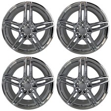 18 Chrome Wheels Rims Set4 Fits Mercedes E350 E500 C300 C350 Clk550 Set Of 4 18 Chrome Wheels Rims Set4 Fits Mercedes E350 E500 C300 C350 Clk550 Set Of 4