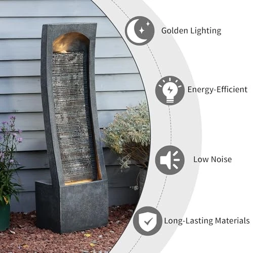 FUENTE DE AGUA INTERIOR MODERNA FORFAR IMITACIÓN CURVA - GARY Foto 3 de 4