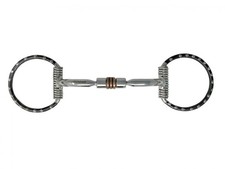 Showman Stainless Steel D-Ring Bit w/ Curved Mouth