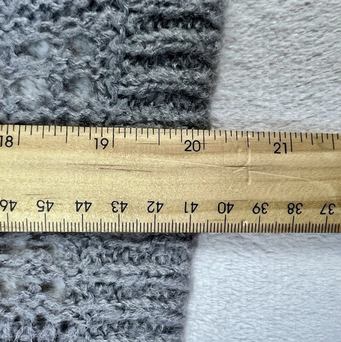 Tucker+Tate Girls S 7/8 Gray Open Front Short Sleeve Knit Cardigan SweaterMohair - Picture 7 of 7