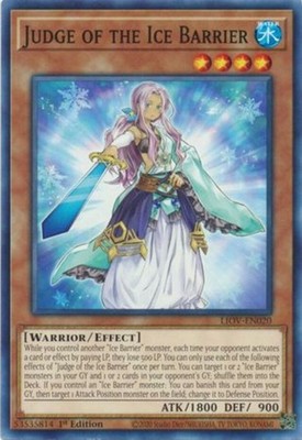 Judge of the Ice Barrier - LIOV-EN020 - Common - 1st Edition - Near Mint