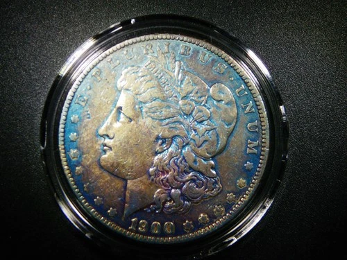 EF 1900 MORGAN SILVER DOLLAR BEAUTIFUL TONING COLLECTOR GRADE COIN M-1209