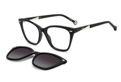 Gafa vista con CLIP CAROLINA HERRERA HER 0334/C 807 (WJ) BLACK/ GREY SHAD CAL.53