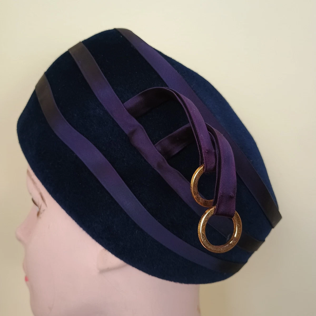 Pillbox Blue 1960s Vintage Hats for Women for sale | eBay display picture 1