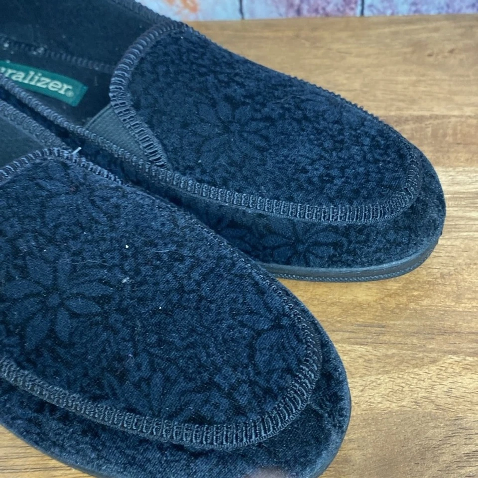 Mocasines Naturalizer negros texturizados sin cordones zapatillas cómodas talla 9 Foto 4 de 4