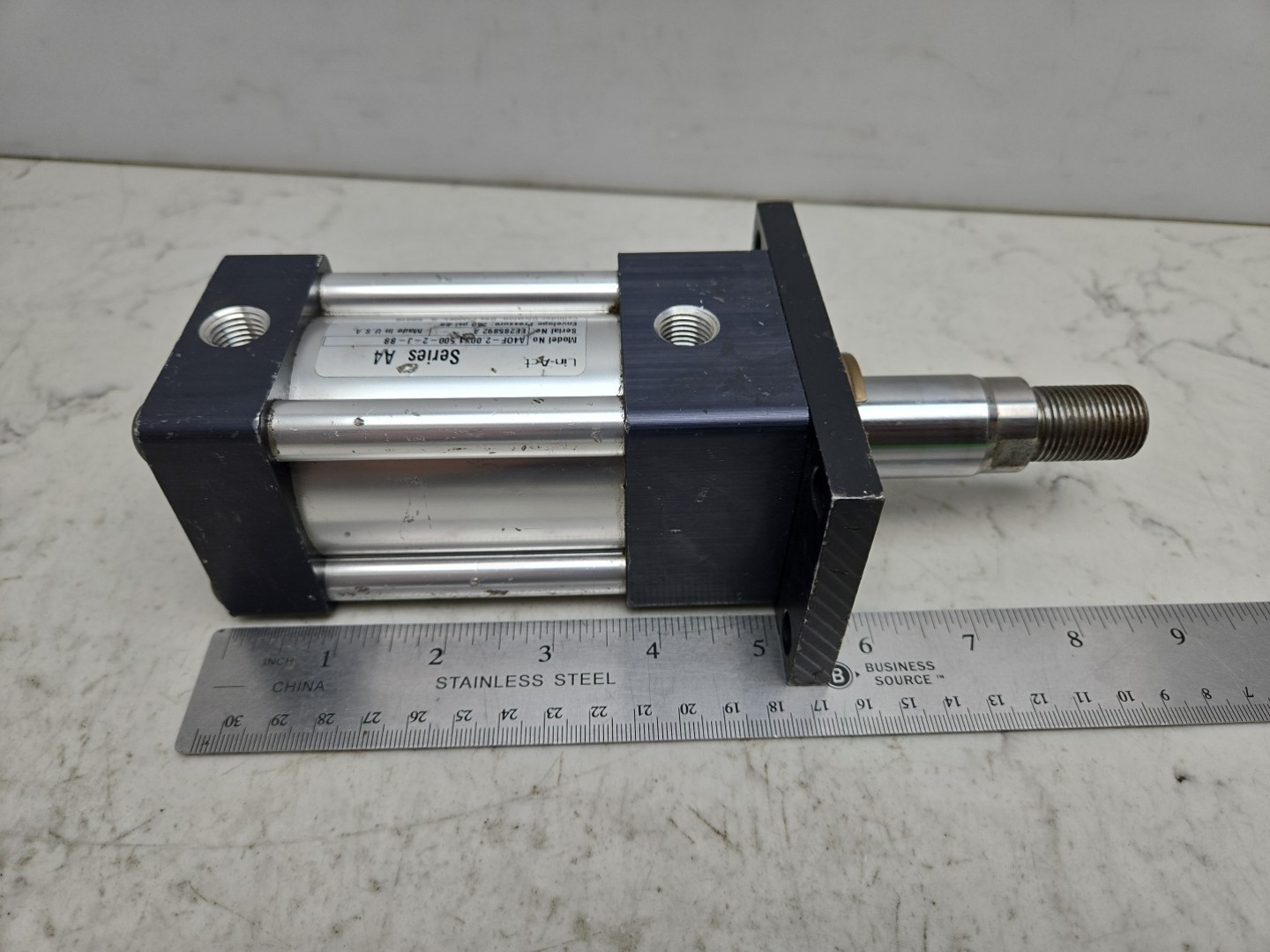 Lin-Act A40F-2.00X1.500-2-J-BB Pneumatic Cylinder 1-1/2" Strone 2" Bore 250Psi