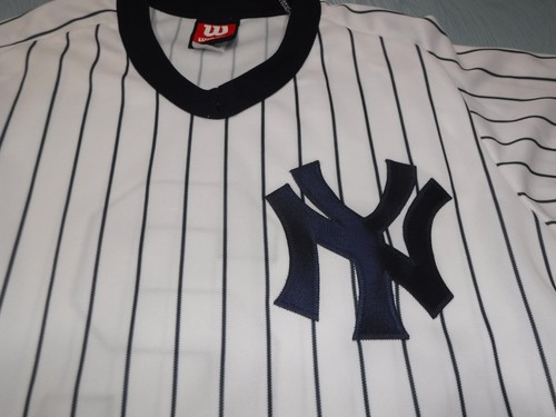 VINTAGE NEW YORK YANKEES DEREK JETER JERSEY VINTAGE WILSON W/ TAGS MEDIUM - Picture 5 of 6