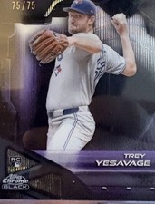 Trey Yesavage 2025 Topps Chrome Black Bookend 75/75 EBay 1/1