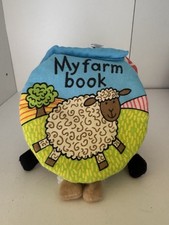 Jellycat London - My Farm Book-Anne Wilkinson Soft Sensory Scrunchy Travel Book