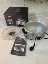 Tesco Slow Cooker Scss12, 3L -180W Silver - Missing Pan