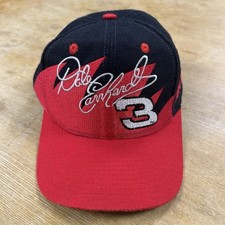Vintage 90s Dale Earnhardt Sr. Black Red Sharktooth Snapback Hat Cap Intimidator