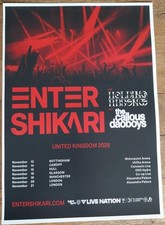 Enter Shikari - live band music show 2026 promotional tour concert gig poster
