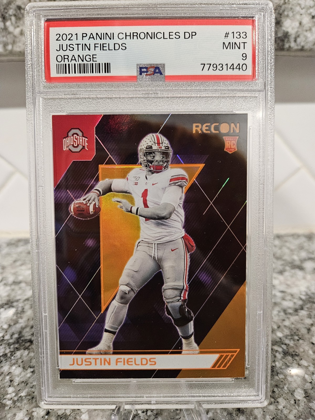 2021 Panini Chronicles Draft Picks - Recon Justin Fields #133 Orange (RC)