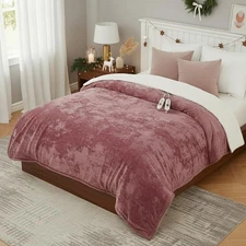 Electric Blanket w/Dual Control Heated Blanket Heating Blanket Washable 90"x100"