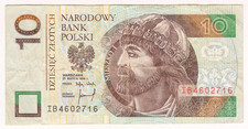 1994 Poland 10 Zlotych 4602716 Paper Money Banknotes Currency