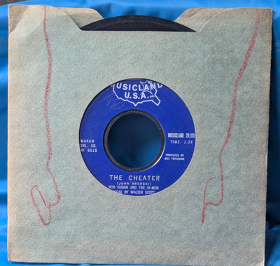 BOB KUBAN & THE IN-MEN ~ The Cheater  1965 Musicland USA 45RPM VG+