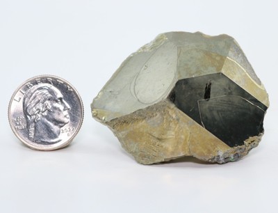 Large Pyrite 2.21'' 56.2mm Unique Facets Merelani Hils Tanzania 124g COA 7028