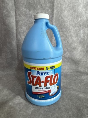 Purex Sta-Flo Liquid Starch Concentrate Discontinued Fabric Crafts 90% Full