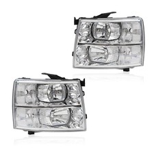 For 2007-2014 Chevy Silverado 2500hd 3500 Headlight Assembly Pair Chromeamber For 2007-2014 Chevy Silverado 2500hd 3500 Headlight Assembly Pair Chromeamber