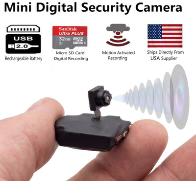 Mini Camera- Best Digital Security Webcam - Portable Compact Wireless Body Cam