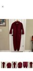 Fashion Nova Burgundy Long Sleeve Collared Button Jumpsuit w/ Pockets Size M — photo 3