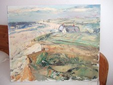 Ölgemälde SYLT Kampen Kliffende  50 x 60 cm handgemalt Öl auf Leinwand