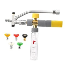  Mini Foam Cannon for Pressure Washer, 5 Power Foam Cannon Dual Connector