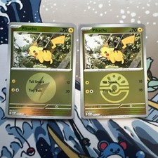 Pokémon TCG Pikachu 055/217 Ascended Heroes Friend Ball + Energy Rev Holo Set NM