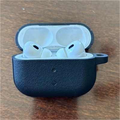 Apple AirPods Pro 2 True Wireless Bluetooth In-Ear Earbuds w/ Black Case