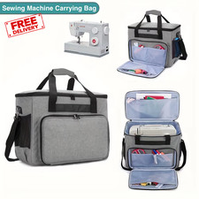 Premium Sewing Machine Carrying Case - Padded Storage Bag with Multiple Pockets