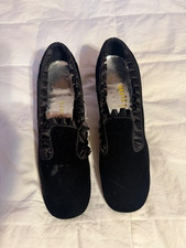 Vtg Velvet Patino's Mandel's Chunky Heeled Shoe
