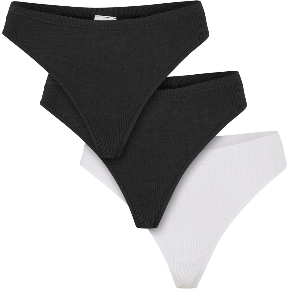 Urban Classics Damas Rip Tanga 3-Pack Ropa Interior Cómoda Sexy Nueva - Imagen 4 de 4