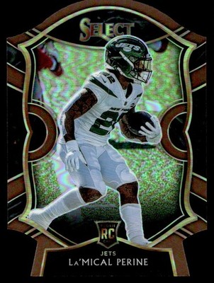 2020 Panini Select Die-Cut Prizm Copper La'Mical Perine Rookie 250/355 New York