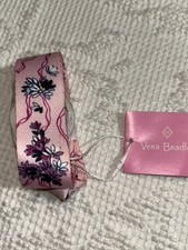 Vera Bradley Lighten Up Wide Lanyard Hope Blooms Pink MSRP 20 Breast Cancer